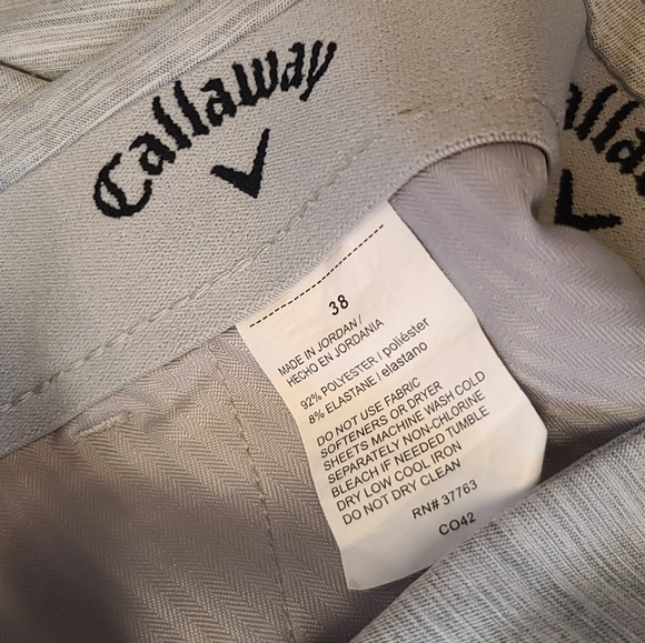 Callaway Golf Shorts Men's Gray size 38 - Picture 3 of 7